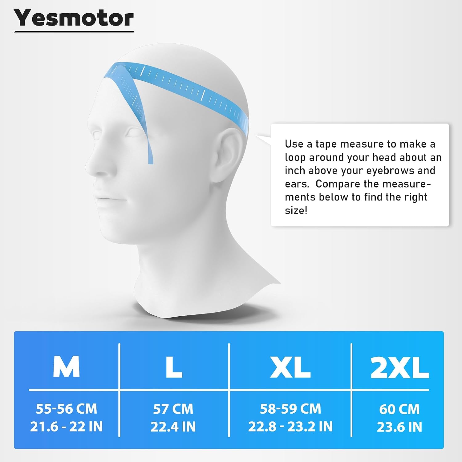 Open Face Motorcycle Helmet, White, with Visor - Image 5